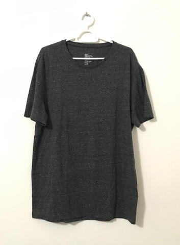 h&m dark gray cotton shirt